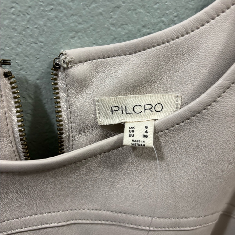 Pilcro by Anthropologie Shift Faux Leather Mini Dress NWT SZ 4 - Picture 10 of 11